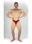 DEEP PINK VELVET BODYBUILDING TRUNKS IFBB, NPC ( DĹŽKA BOČNEJ STRANY 5CM )