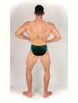 GREEN VELVET BODYBUILDING TRUNKS IFBB, NPC ( DĹŽKA BOČNEJ STRANY 5CM )